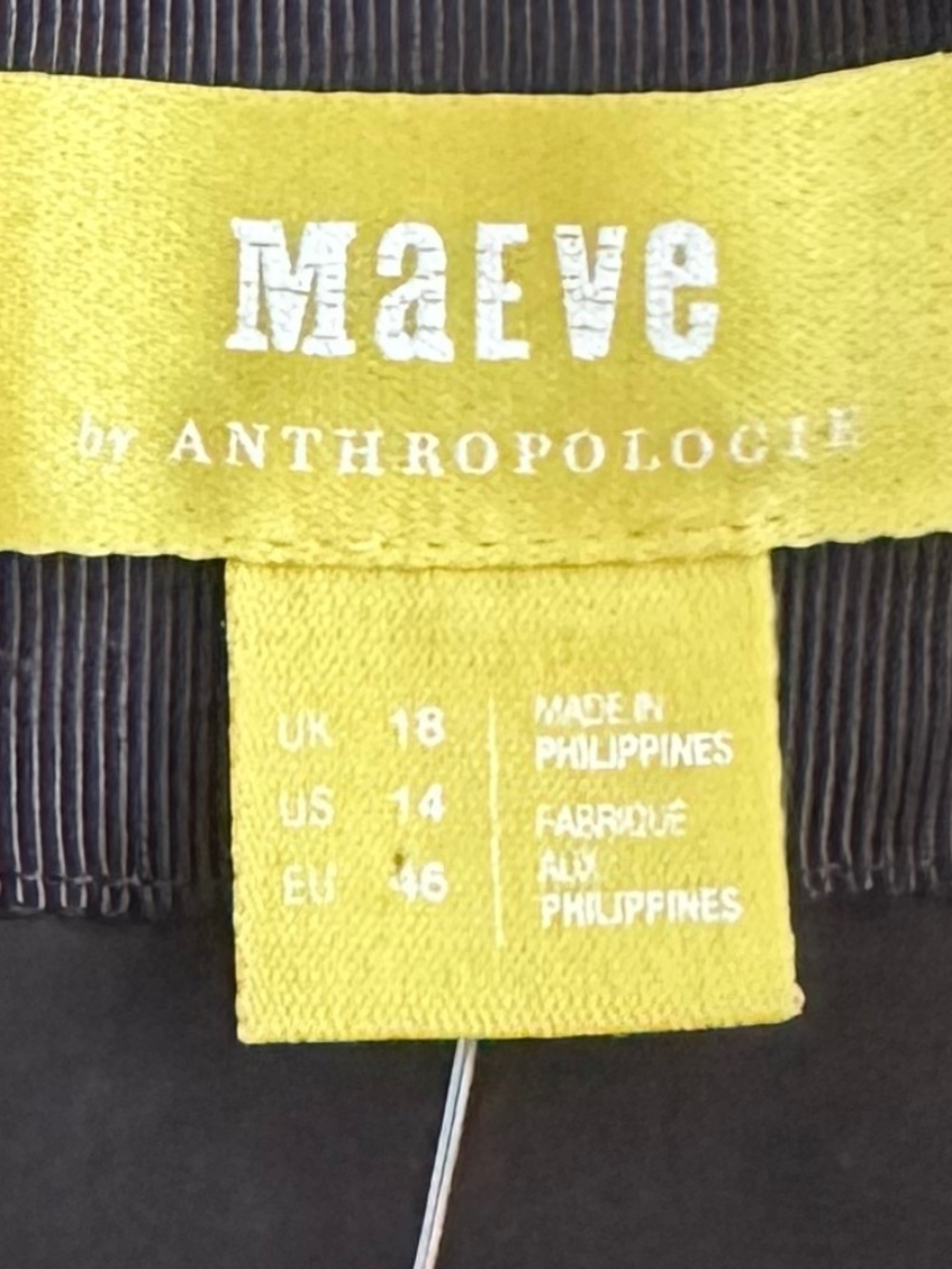 Maeve by Anthropologie Slim Jacquard Mini Dress Black/Gold 14 Metallic Floral - Picture 9 of 16
